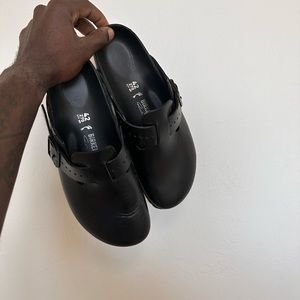 Rick Owens x Birkenstock Black Edition Boston Sandals